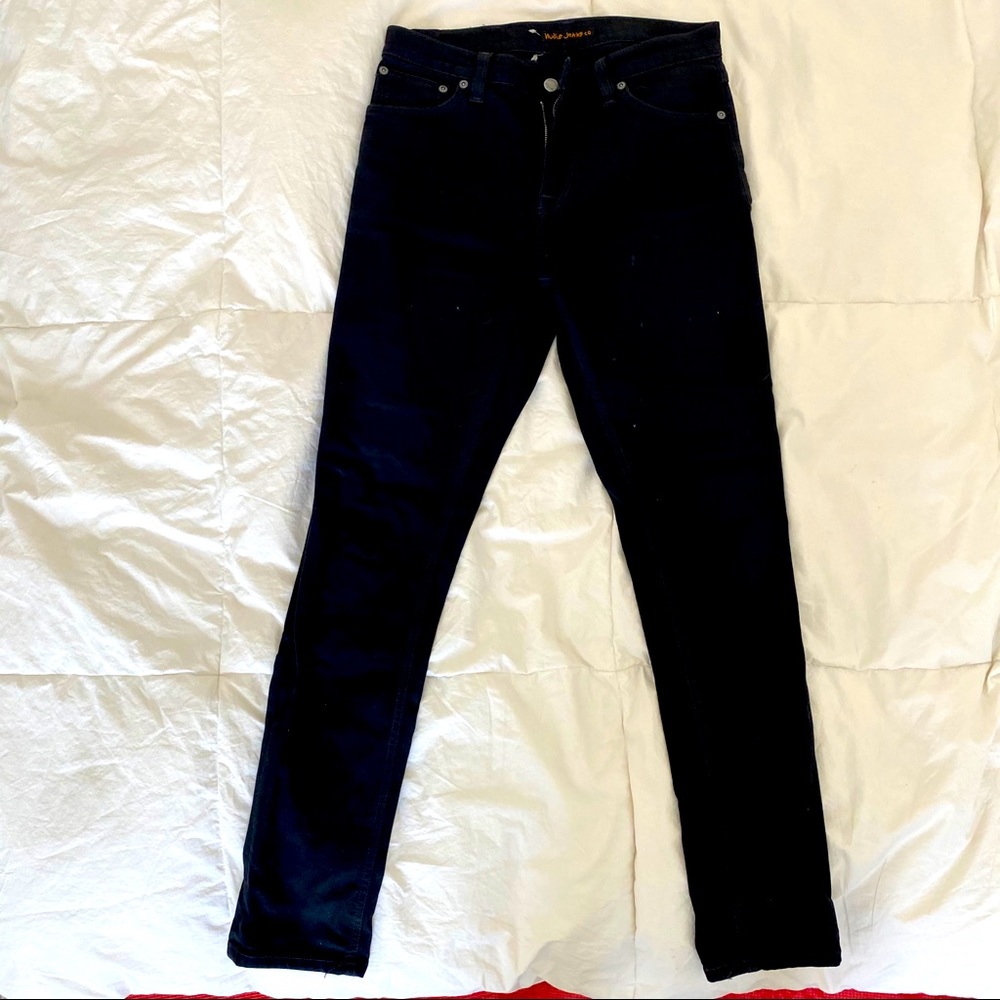 Nudie Jeans pipeled w30xl30 black skinny fit
